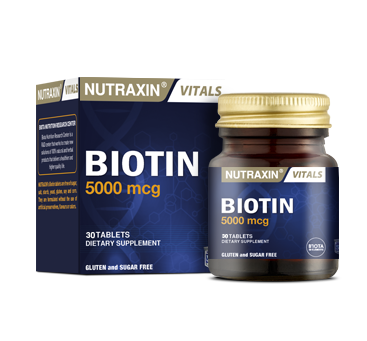 nutraxin Biotin 5000 güçlü saçlar
